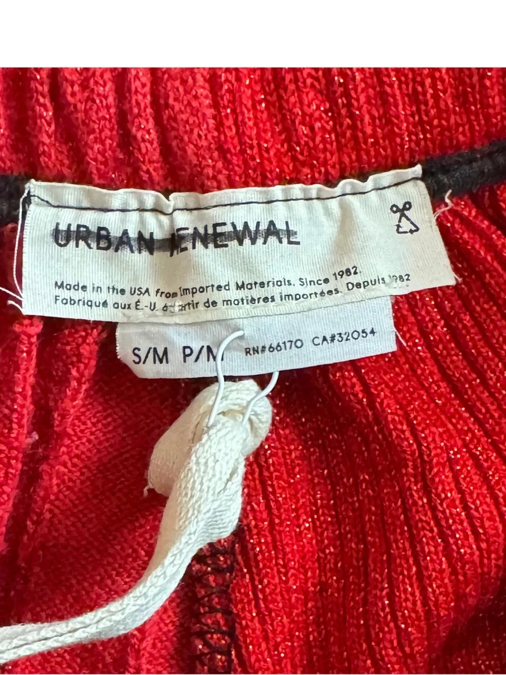 Urban Renewal Urban Outfitters Reworked Metallic Colorblock Mini Skirt S/M